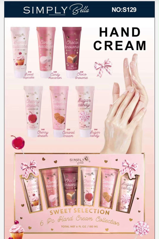 Skincare-Simply Bella Sweet Selection 6pc Hand Cream S129 ($4.50 each, 6pc bundle)