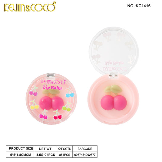 Lips-Kevin&Coco Cherry Blossom Lip Balm KC1416 ($1 each, 24pc Display)