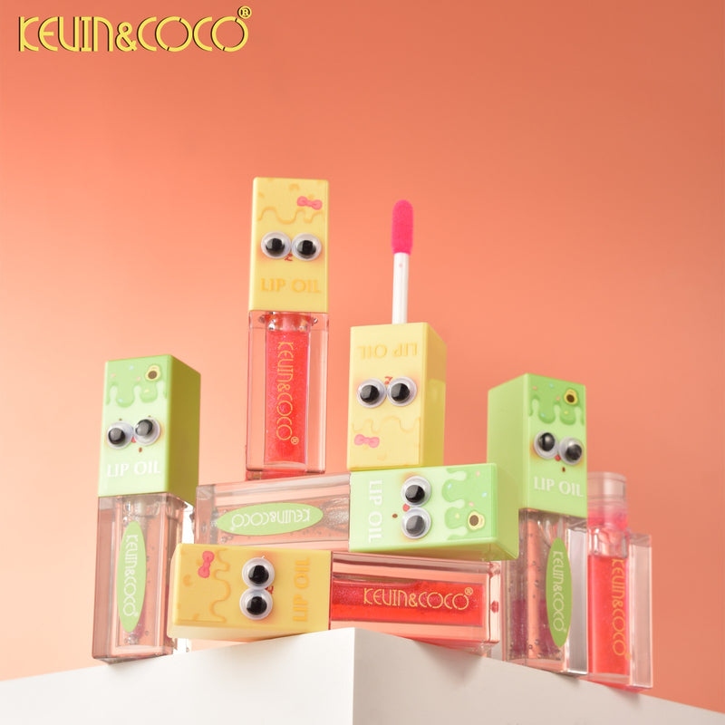 Load image into Gallery viewer, Lips-Kevin&amp;Coco Googly Eyes Lip Oil  KC1071 ($1 each, 24pc display)
