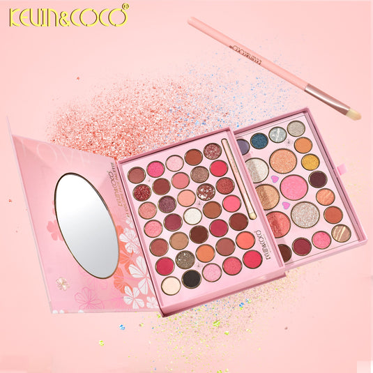 Eyes-Kevin&Coco Floral 61 Colors Eyeshadow Palette KC9004 ($6 each, 4pc bundle)