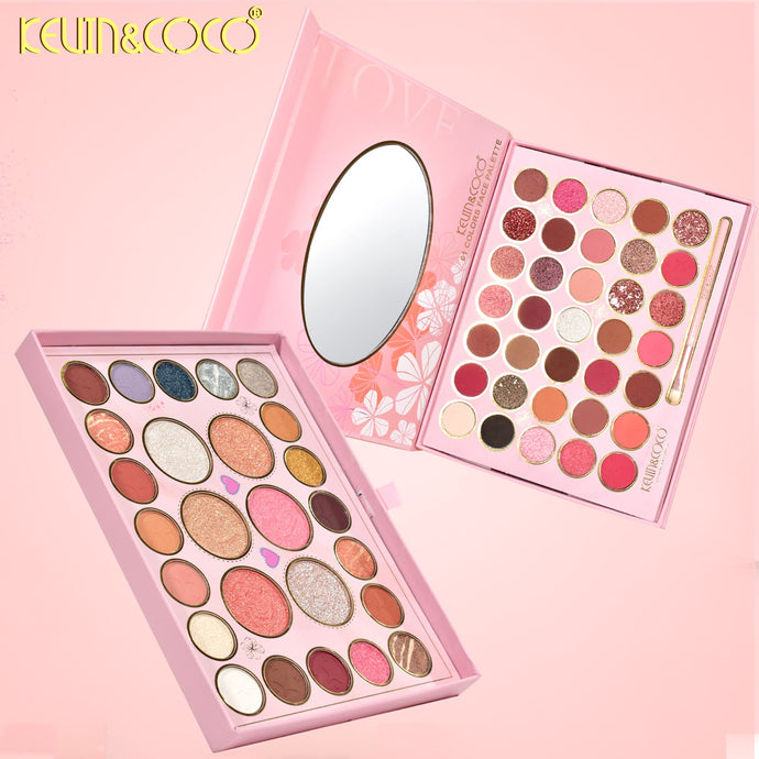 Eyes-Kevin&Coco Floral 61 Colors Eyeshadow Palette KC9004 ($6 each, 4pc bundle)