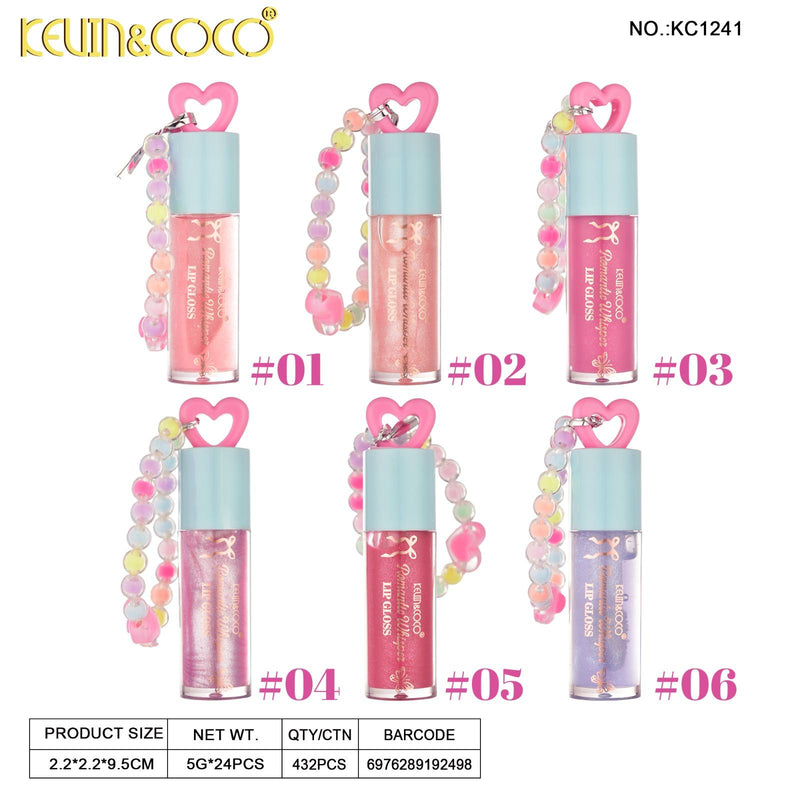 Load image into Gallery viewer, Lips-Kevin&amp;Coco Doll Romantic Whisper Lip Gloss KC1241 ($1 each, 24pc Display)
