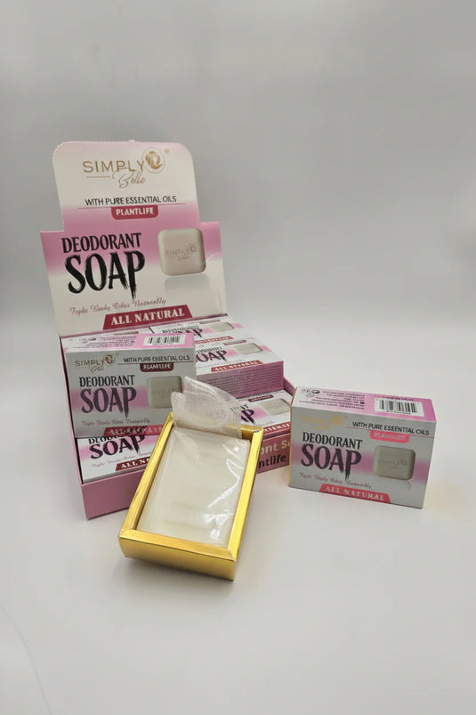Skincare-Simply Bella Deodorant Soap SIM079 ($1.75 each, 12pc box)