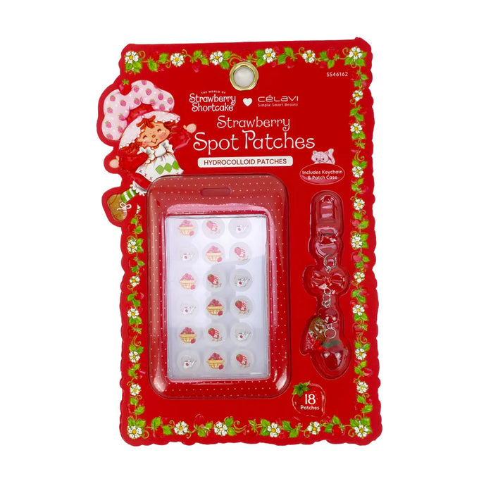 Skincare-Celavi Strawberry Shortcake 18pc Spot Patches With Keychain And Patch Case SS46162 (4pc bundle, $5.50 each)