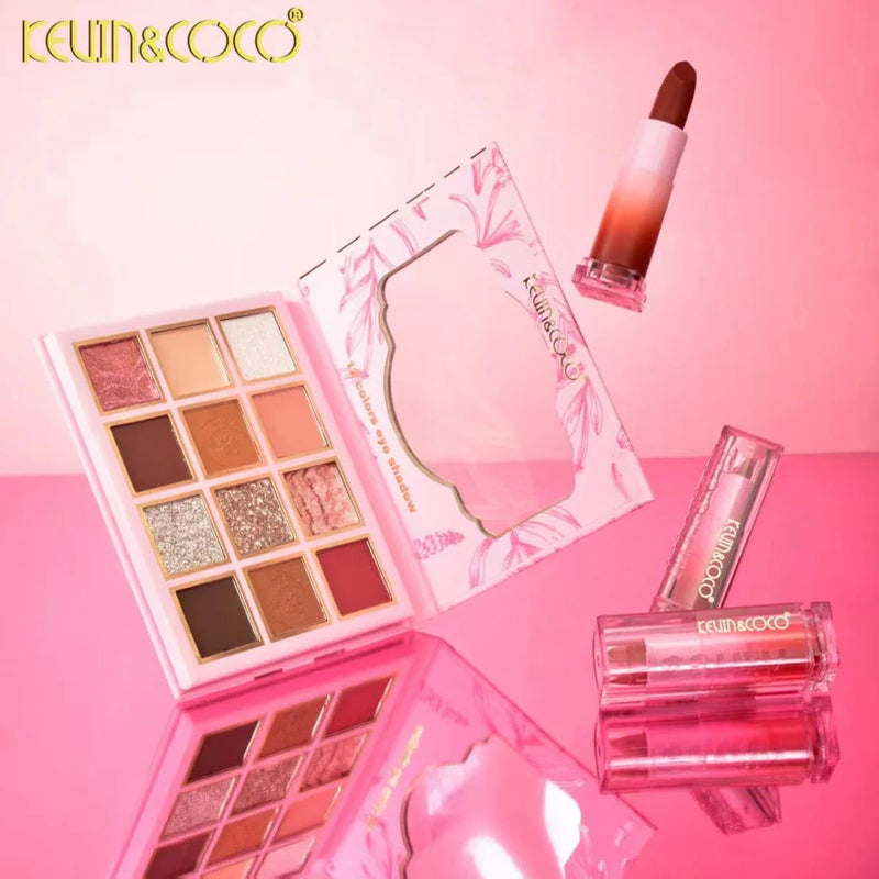 Load image into Gallery viewer, Face-Kevin&amp;Coco Dreamy Lipstick and Shadow Kit KC1090 ($5 each, 6pc bundle)
