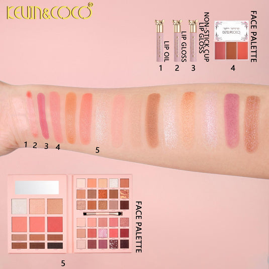 Face-Kevin&Coco Bloom Like Our Love MakeUp Kit KC1585 ($12.50 each, 2pc Bundle)