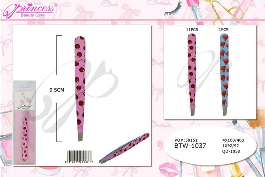 Accessories-Cherry & Watermelon Tweezers BTW-1037 (12pc pack)