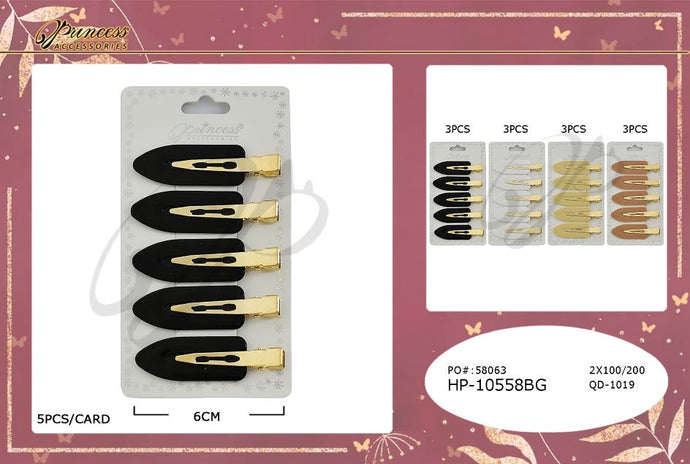 Hair- Hair Clips HP-10558BG (12pc pack)