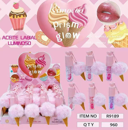 Lips-Prism Glow Ice Cream Lip Oil R9189 ($1 each, 24pc display)