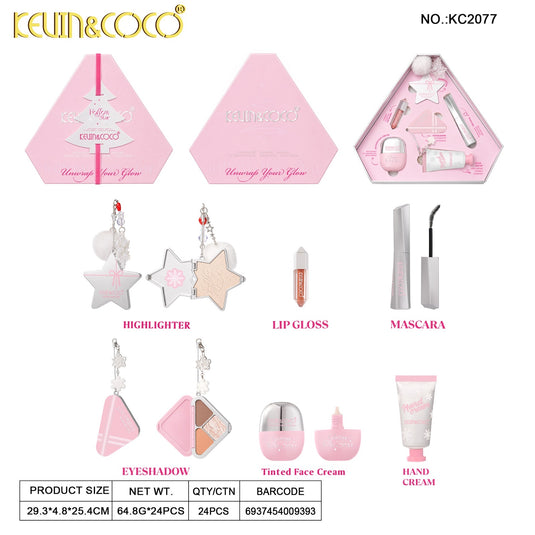 Face-Kevin&Coco Follow The Star Holiday Makeup Kit KC2077 ($9.50 each, 6pc bundle)