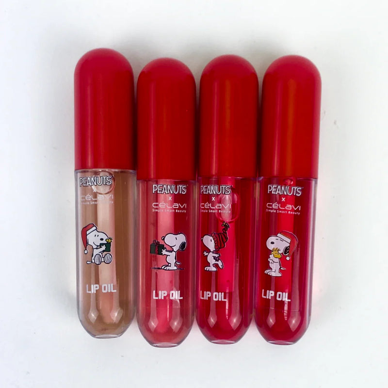 Load image into Gallery viewer, Lips-Celavi x Peanuts Holiday 4pc Lip Oil P46277H ($4 each, 4pc bundle)
