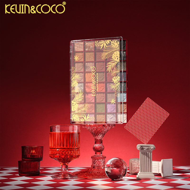 Load image into Gallery viewer, Eyes-Kevin&amp;Coco Golden Leafs Eyeshadow Palette KC1382 ($4 each, 12pc display)
