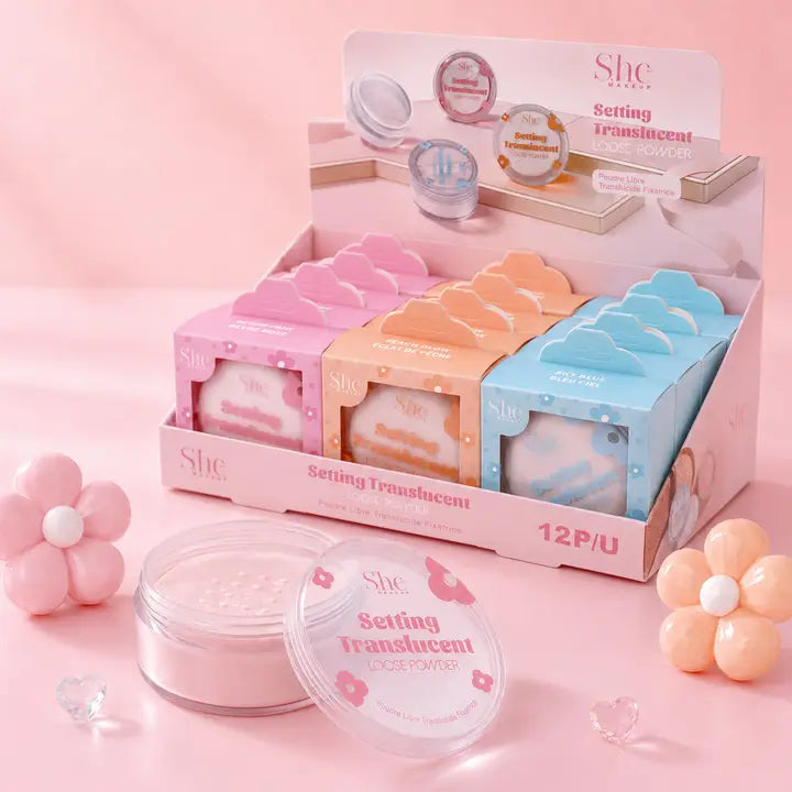 Load image into Gallery viewer, Face-She Makeup Translucent Loose Powder LP04A ($1.62 Each, 12Pc Display)
