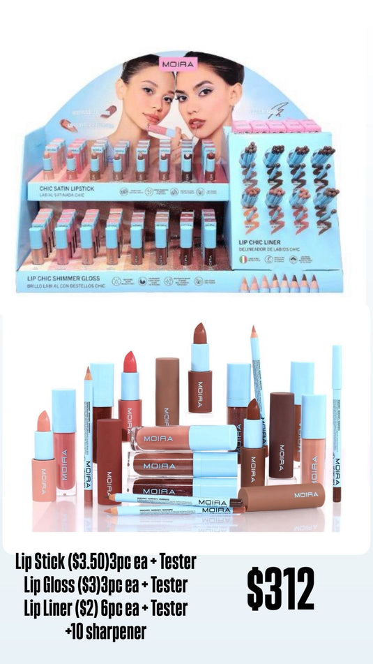 Lips-Moira Lip Chic Collection (96 pc display)