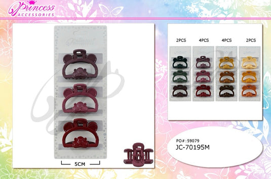 Hair-Small Hair Clips JC-70195 (12pc pack)