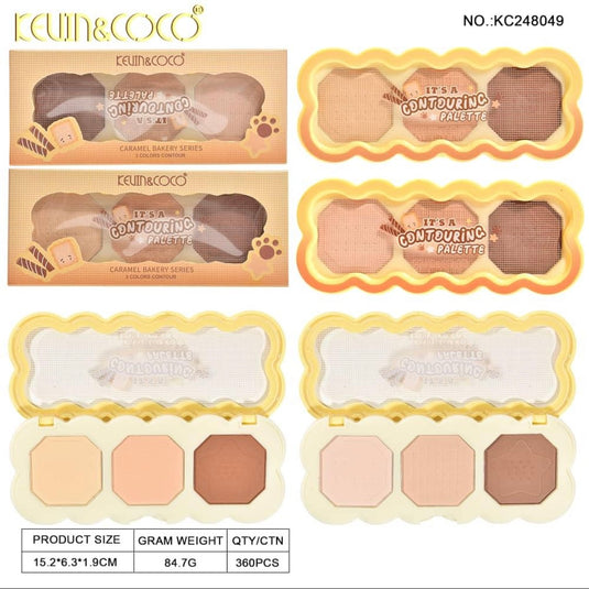 Face-Kevin&Coco Caramel Bakery Series It’s A Contouring Palette KC248049 ($2 each, 12pcs display)