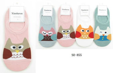 Accessories- Owl No show socks SO-855 (12pc pack)