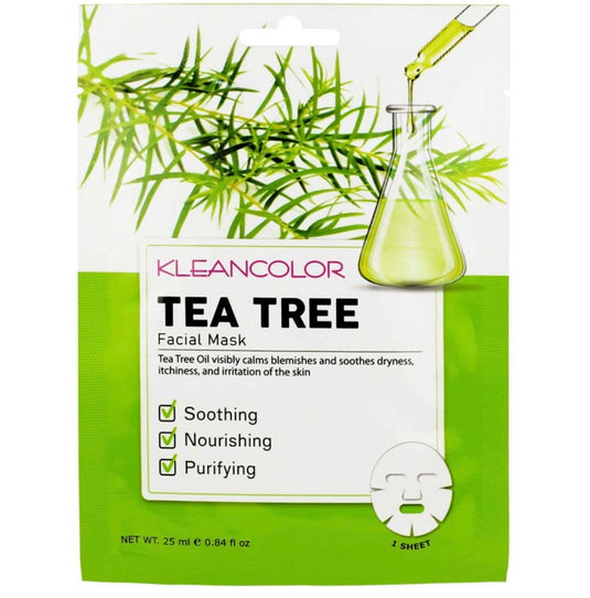 Skincare- Kleancolor Face Sheets Tea Tree FM419 (12pc box)