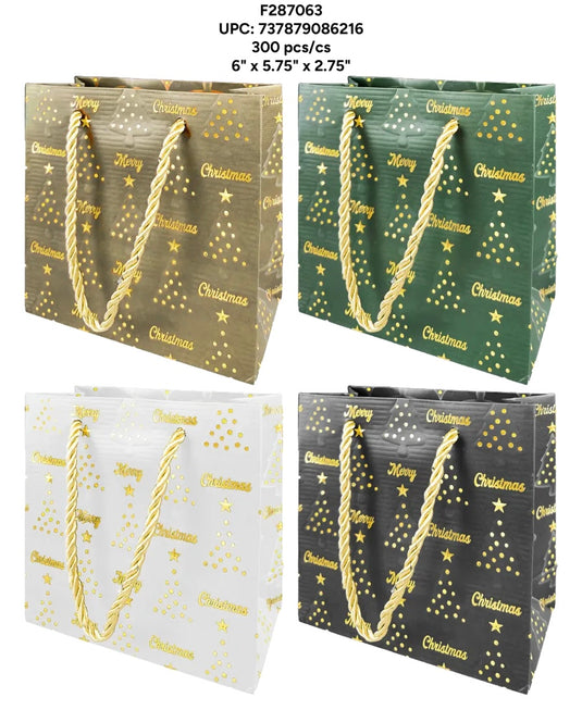 Accessories-Christmas Gift Bag Small Size F287063 (12pc pack)