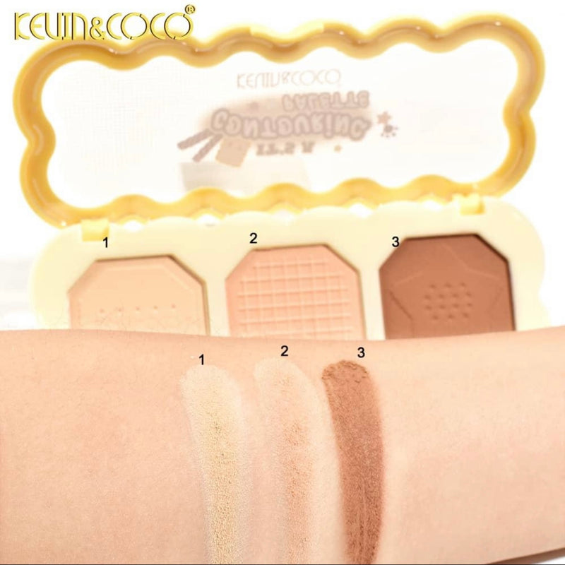 Load image into Gallery viewer, Face-Kevin&amp;Coco Caramel Bakery Series It’s A Contouring Palette KC248049 ($2 each, 12pcs display)
