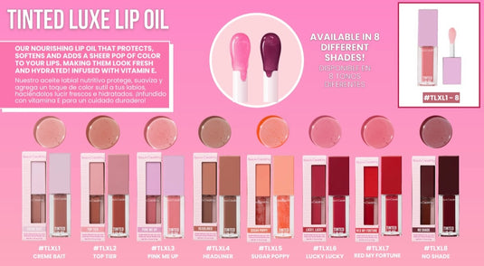 Lips-Beauty Creations Tinted Luxe Lip Oils-Sugar Poppy