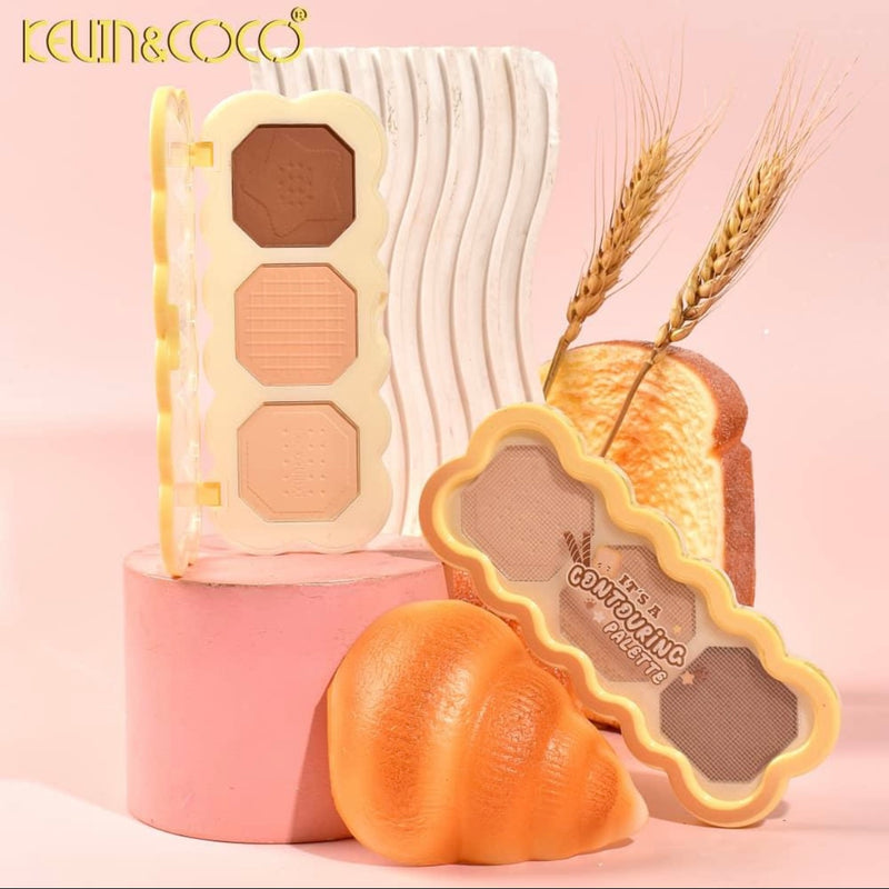 Load image into Gallery viewer, Face-Kevin&amp;Coco Caramel Bakery Series It’s A Contouring Palette KC248049 ($2 each, 12pcs display)
