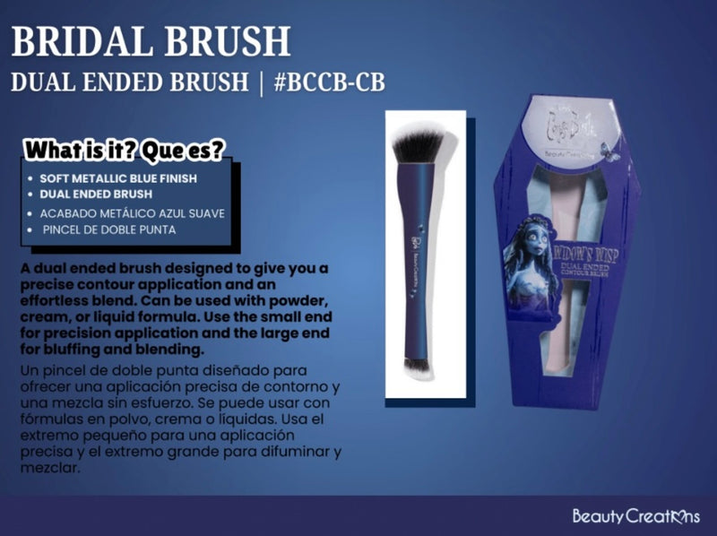 Load image into Gallery viewer, Face-Beauty Creations Tim Burton’s Corpse Bride Dual Ended Bridal Brush #BCCB-CB ($4.50 each, 6pc bundle)
