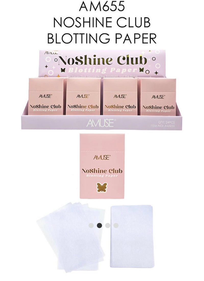 Load image into Gallery viewer, Face-Amuse NoShine Club Blotting Paper AM655 ($1.37 each, 24pc display)
