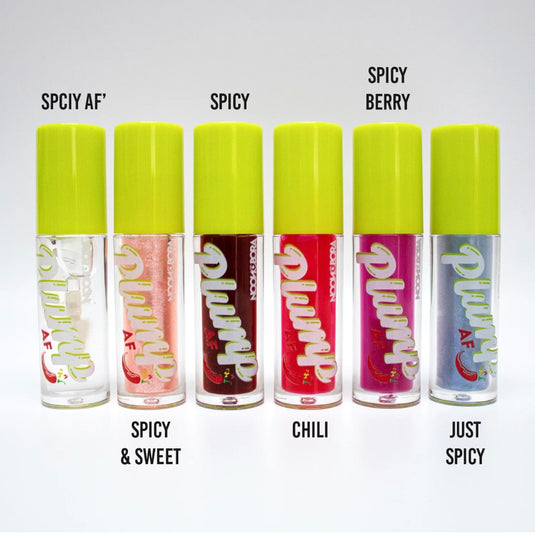Lips-NOONBORA Plump AF’ Chilli Lip Gloss 6shades, 4pcs/Color  No.25005 ($1.63 each, 24pc display)