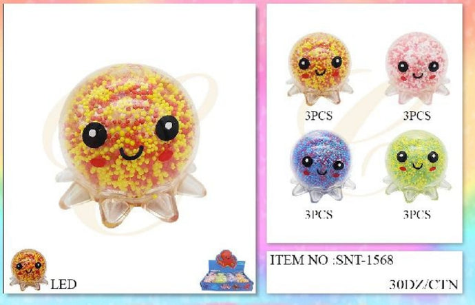 Accessories-Cute Octopus Squishy Toy SNT-1568 (12pc box)