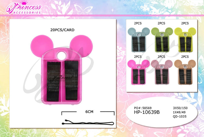 Hair-Hair Pin Pasador de Metal HP-10639B (12pcs pack)
