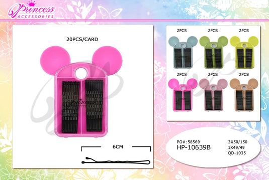 Hair-Hair Pin Pasador de Metal HP-10639B (12pcs pack)