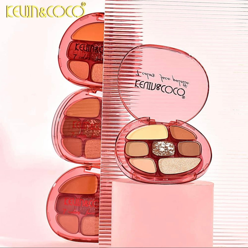 Load image into Gallery viewer, Face-Kevin&amp;Coco 7 Colors Face Palette KC246687 (12pcs display)
