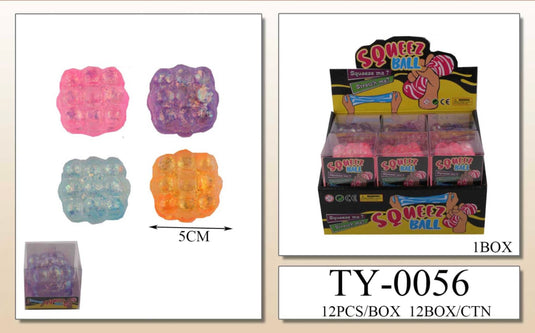 Accessories-Squishy Ball Stress Toy TY-0056 (12 pc pack)
