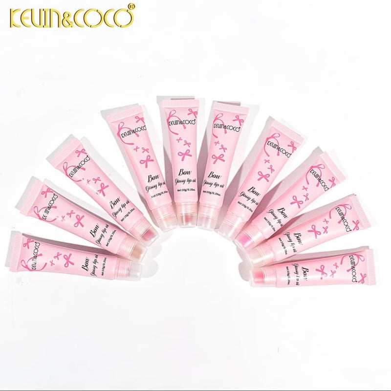 Load image into Gallery viewer, Lips-Kevin &amp; Coco Bow Glossy Lip Oil KC245758 ($0.75 each, 20pcs display)
