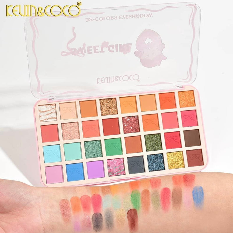 Load image into Gallery viewer, Eyes-Kevin&amp;Coco Sweet Girl 32 Colors Eyeshadow Palette KC248711 ($5 each, 6pc bundle)
