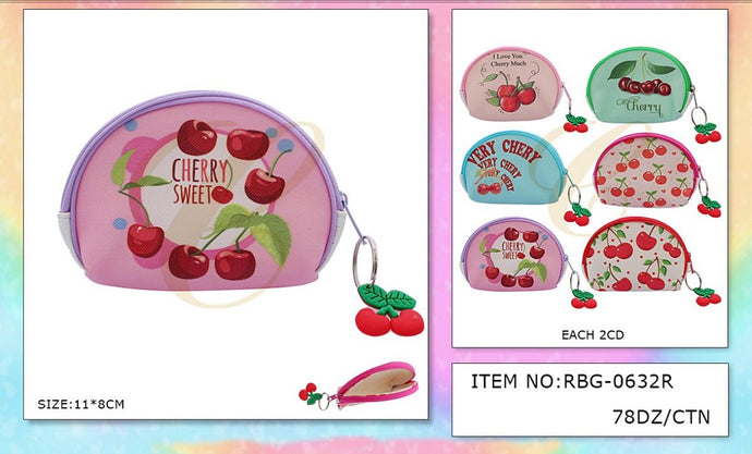 Accessories-Sweet Cherry Coin Purse RBG-0632R (12pcs pack)