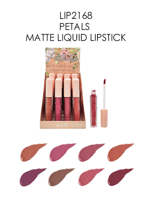 Lips- Amuse Petals Matte liquid lipstick LIP2168 (24pc display)