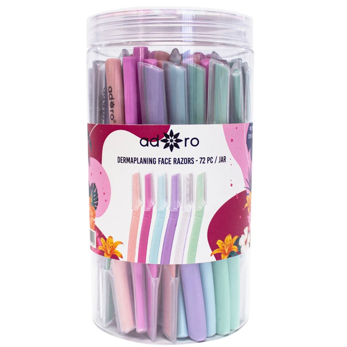 Face-Adoro Dermaplaning Facial Razor No.2103 ($0.26 each, 72pc Jar)