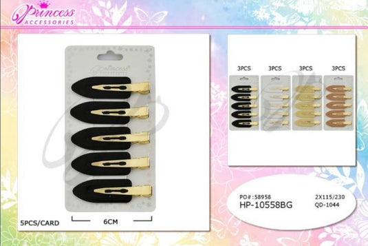 Hair- Hair Clips HP-10558BG (12pc pack)