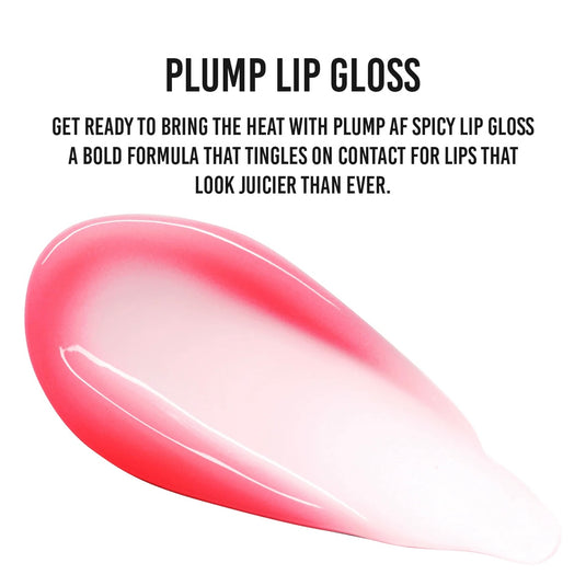Lips-NOONBORA Plump AF’ Chilli Lip Gloss 6shades, 4pcs/Color  No.25005 ($1.63 each, 24pc display)