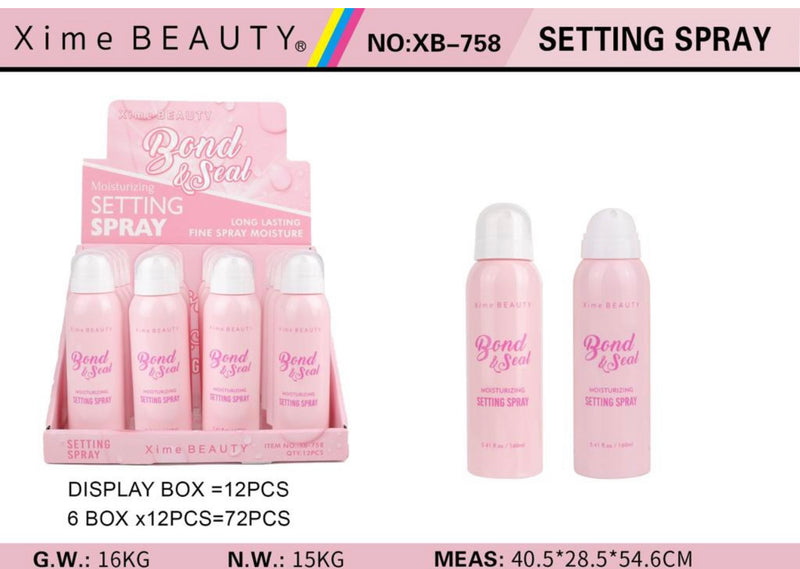 Load image into Gallery viewer, FACE-Xime Bond &amp; Seal Moisturizing Setting Spray XB-758 (12pc Bulk $2 each)
