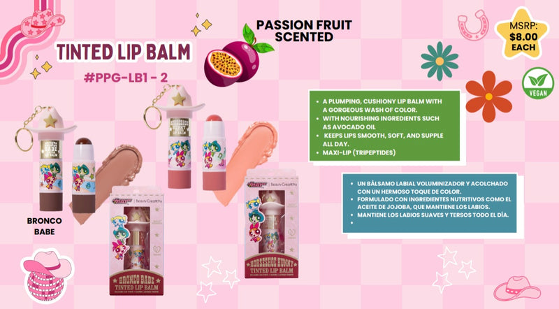 Load image into Gallery viewer, Lips-Beauty Creations Tinted Lip Balm Bronco Babe #PPG-LB1 ($3.75 each, 4pc bundle)
