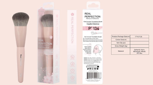 Brushes-Real Perfection Flat Circular Foundation Brush P134 ($2.25 each, 6pc bundle)