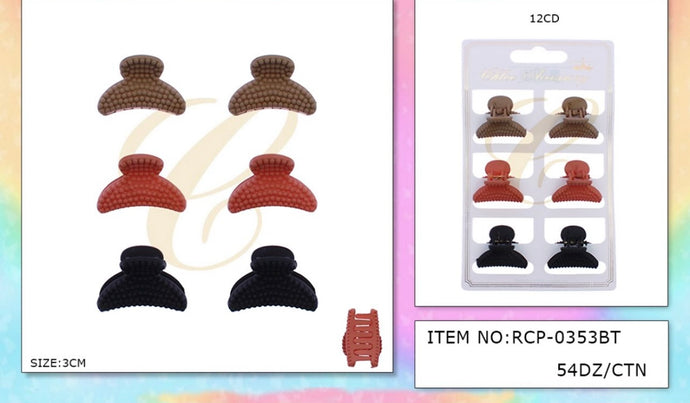 Hair-Mini Banana Hair Clip RCP-0353BT (12pcs pack)