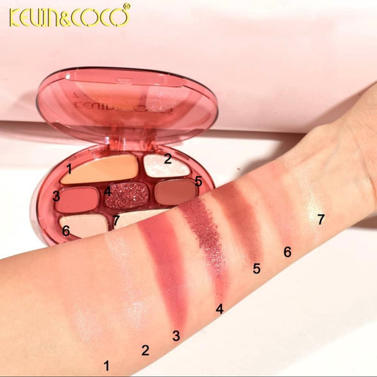 Face-Kevin&Coco 7 Colors Face Palette KC246687 (12pcs display)