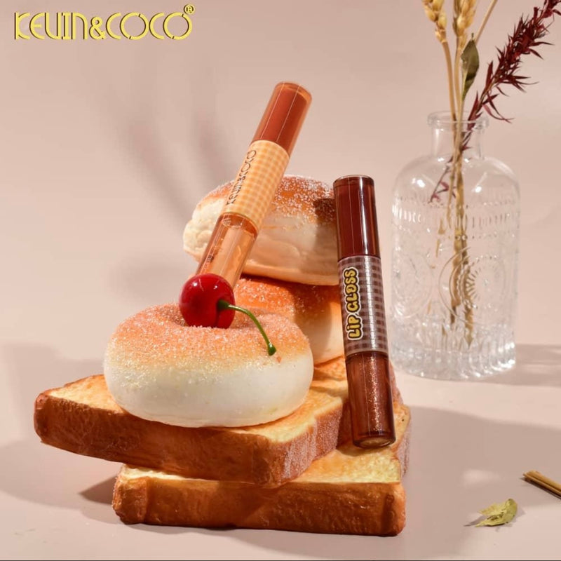 Load image into Gallery viewer, Lips-Kevin&amp;Coco Caramel Bakery Series Double Ended Lip Gloss Set KC248094 ($2.50 each, 12pcs display)
