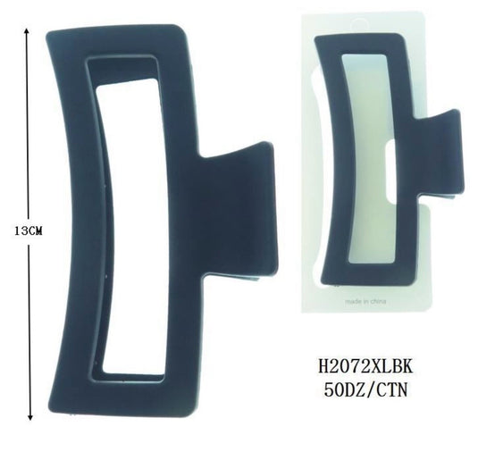 Hair-Extra Large Hair Clip H2072XLBK (12pcs pack)