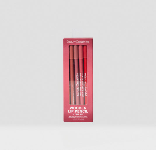 Lips-Beauty Creations Wooden Lip Pencil 6pc Set Wine #WLPW-SET ($3 each, 12pc bundle)