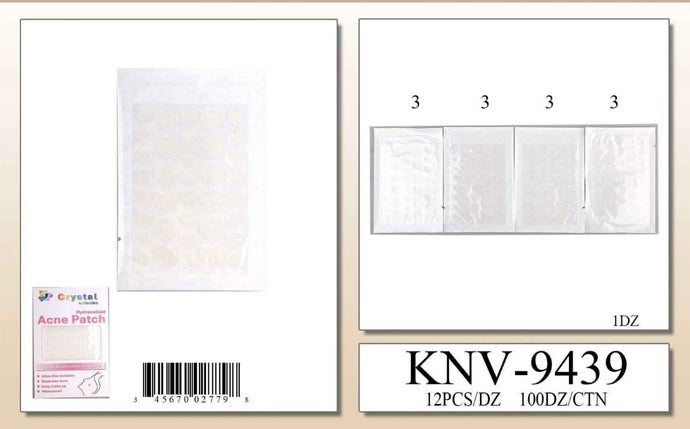 Skincare- Clear Heart Acne Patches KNV-9439 (12pc pack)